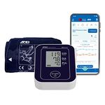 A&D Medical Blood Pressure Machine with Bluetooth, Upper Arm Cuff (22-42 cm Range) Home BP Monitor, One Click Operation, Connects with A&D Heart Track App