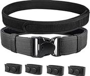 ZGJINLONG duty belt 2" Police Tactical Utility Belt Security Law Enforcement Belts with 4 Belt Keepers（Medium）