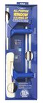 Ettore 17050 All-Purpose Window Cleaning Combo Kit Includes 12-Inch All-Purpose Squeegee, 10-Inch All-Purpose Microfiber Washer and 42-inch REA-C-H Extension Pole, Blue