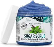 SPA REDI - Sugar Body Scrub, Mint and Eucalyptus,16 Oz - Exfoliating, Moisturizing, Hydrating and Nourishing, Glow, Polish, Smooth and Fresh Skin - Body Exfoliator
