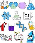 14 Pcs Science Enamel Pin Set for Kids Cute Kawaii Lab Enamel Pins Cartoon Scientist Science Pins Lapel Laboratory Alloy Enamel Brooch Pin for Badges Chemistry Bag Backpack Party Gift