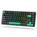 LTC Nimbleback NB832 Wireless 75% Gasket Mechanical Keyboard, Tri-Mode BT5.0/2.4G/USB-C Wired, Hot Swappable 82-Keys RGB Gaming Keyboard w/Software & 5 Layer Padding, Custom Linear Switch