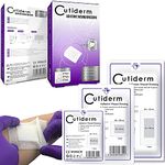 Pack of 30 Cutiderm Assorted Adhesive Sterile Wound Dressings Suitable for cuts and grazes, Diabetic Leg ulcers, venous Leg ulcers, Small Pressure sores