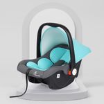 R for Rabbit Picaboo Baby Carry Cot, 4 in 1 Multi Purpose Kids, Infant Car Seat, Rocker for Infant Babies of 0 to 15 Months & Weight Capacity upto 13 Kgs with | 6 Months Warranty | (Blue Grey)