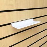 10X New White SLATWALL SLATBOARD Display Shelf/Shelves Multiple Size and Packs: Shoe, Bags