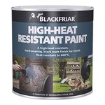 Blackfriar BKFHRB500 Heat Resistant Paint 500 ml, Black