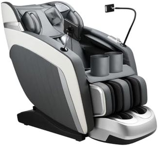 HOMASA Full Body Massage Chair Zero Gravity Recliner Shiatsu Relax Neck Shoulder Back Leg Foot Massaging Airbags Electric Heat Vibration Kneading with Cover
