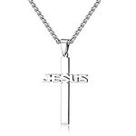 REVEMCN Stainless Steel Jesus Cross