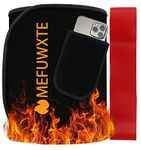MEFUWXTE Waist Trainer,Waist Trimmer Belt,Adjustable Sweat Belt,Sauna Slimming Belt for Men & Women,Neoprene Stomach Fat Burner,Gym Fitness Exercise Low Back and Lumbar Support (Black, M)
