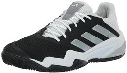 adidas Men's Barricade 13 Clay, Black/White/Grey, 13