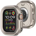 Amizee 2 in 1 Metal Rugged Case Compatible with Apple Watch Ultra 2/Ultra Case 49mm, Aluminum Shockproof Protective Bumper Cover Compatible with iWatch 49mm, Original