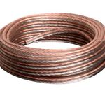 Conext Link PSC24CGS-50 Parallel Gold Silver Speaker Cables Full Gauge Oxygen Free Copper Zip Wire (24 Gauge, 50 feet) (11342