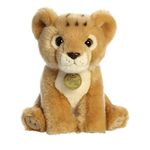 Aurora® Adorable Miyoni® Lion Cub Stuffed Animal - Lifelike Detail - Cherished Companionship - Brown 8.5 Inches