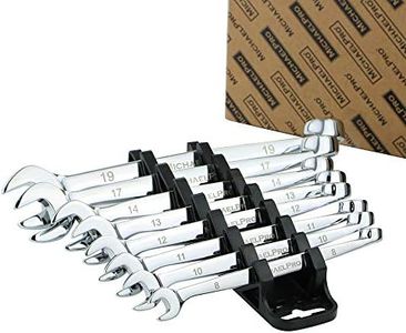 MichaelPro 8-Piece Metric Wrench Set Chromium Vanadium Steel, Ergonomic Spiral Grip, Unique Angular Design