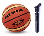 Nivia Pro Touch Basketball and Ball Pump Double Action, Multicolor