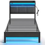 Rolanstar Bed Frame Twin Size with 