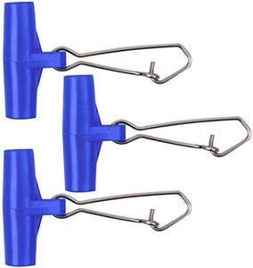 Fishing Line Sinker Slides Catfishing, Heavy Duty Sinker Weight Clips with High-Strength Stainless Steel Duo Lock Snaps Fish Finder Rig for Braid Line
