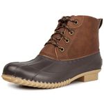 LONDON FOG Womens Winley Duck Boot, Brown/Cognac, 5 UK