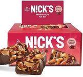 NICK'S Nut Snack Bars. Low Sugar, 3g Net Carbs, Vegan (Cherry Chocolate, Pack of 12)