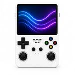 Casaquin R36S Retro Handheld Gaming Device, 64GB Storage with 15000+ Built-in Games, 3.5 Inch IPS Screen, Portable Linux Gaming System, Rechargeable Battery