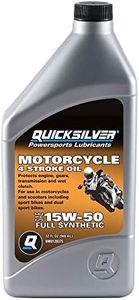 Quicksilver 15W-50 Full Synthetic Motorcycle Oil - 1 Qt.