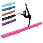 FBSPORT 8ft Balance Beam: Folding Floor Gymnastics Equipment for Kids Adults,Non Slip Rubber Base, Gymnastics Beam for Training, Practice, Physical Therapy and Professional Home Training