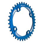 Funn Solo Narrow Wide Chainring for 9 10 11 12 Speed Chain, Fits 104mm BCD Interface Crankset, Single Speed Bike Chain Ring for MTB, BMX Bike, Gravel Bike and Road Bike (36T, Blue)