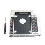 Brainydeal 2nd HDD Hard Drive Caddy Adapter Compatible for Apple MACBOOK /MACBOOK PRO with 9.5mm-high Drive SATA Interface