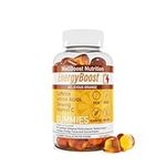 Energy Boost - Pre Workout, Caffeine, Ginseng, VIT C, L-Carnitine, Beta-Alanine, Chewable Gummies for Men & Women - 60 Gummies - Orange Flavour, Suitable for Vegans