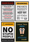 PRINTNET Paper Funny Poster, Laminated, Multicolour, 12x18 Inch, Pack of 4