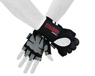 EVO Fitness Weight Lifting Gym Gloves With Wrist Wrap Support No-Slip Silicone Palm Protection Breathable Workout Exercise Training Crossfit Bodybuilding Cycling For Men Women (Black, Large)