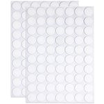 JANYUN 140 Pieces Double Sided Sticky Dots Stickers Removable Round Putty Clear Sticky Tack No Trace Super Sticky Putty Waterproof Small Stickers for Festival Decoration