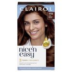 Clairol Nice'n Easy Crème, Natural Looking Oil Infused Permanent Hair Dye, 4RB Dark Reddish Brown