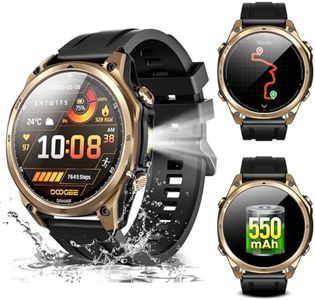 POPUX Anywise W1 GPS Smart Watches for Men, 6 Satellite Positioning, 50M Waterproof Fitness Tracker