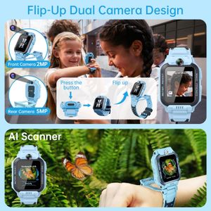 imoo Kids Smart Watch, Blue – Z7 GPS Tracker, Waterproof