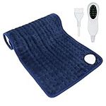 HOHUIGO Upgraded Electric Heating Pad, Heat Pad for Cramps, Neck and Shoulders, Belly, Period Pain Relief, Heated Pad Sore Muscle Relief with 10 Heat Levels, 2H Timer Auto-Off, 30 * 60cm