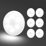 Temgin 6Pack Motion Sensor Night Light Indoor USB Rechargeable LED Stair Magnetic lamp for Cupboard Hallway Kitchen Wardrobe Closet 2CCT