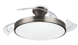 Philips LED Atlas DC Fan ceiling 28W+35W TW Nickel