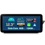 XTRONS 12.3 Inch Android 12 Car Stereo for Audi A4 S4 RS4 A5 S5 RS5 Concert/Symphony Radio System, Qualcomm Octa Core 8+128GB ROM Auto GPS Navigation Built-in DSP Car Play 4G LTE Support TPMS DVR DAB+