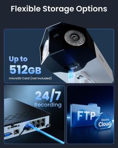 Reolink Duo 3 PoE 16MP Dual-Lens Security Camera – 180° Panoramic, Color Night Vision, 2-Way Audio