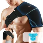 Comfytemp Shoulder Ice Pack Wrap, FSA HSA Eligible, Shoulder Brace with Gel Ice Pack for Injuries Reusable, Physical Therapy Cold Compression Sleeve for Arm Rotator Cuff Pain Relief, Surgery Recovery