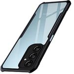 TheGiftKart Shockproof Crystal Clear Back Cover Case for Samsung Galaxy M14 5G | 360 Degree Protection | Protective Design | Transparent Back (PC & TPU | Black Bumper)