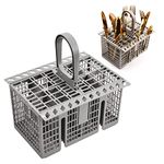 suchkawe Cutlery Cage Basket Dishwasher Basket, Dishwasher Utensil Basket, Cutlery Holder for Dishwasher Universal, for Most Hotpoint/Indesit Dishwasher (Detachable Handle)