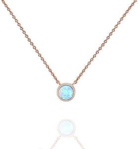 PAVOI 14K Gold Plated Created Opal Necklace | Opal Necklaces for Women, Rose Gold, Opal