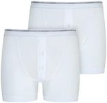 Jockey Modern Classic Boxer Trunk Underwear 2-Pack, White, XXL