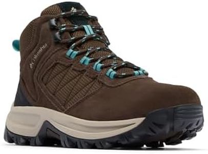 Columbia Women's Transverse Suede Hiking Boot, Cordovan/Teal, 7