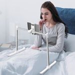 nediea Tablet Stand for Bed Laying Down, Tablet Holder with 360 Degree Rotation Clamp, Hand-Free Tablet Stand for iPad/iPhoneX/iPad Pro/N-Switch,or Other 4.5~12.9 Inches Devices