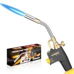 DOMINOX Propane Torch Head, High Intensity Torch Head Trigger Start Gas Torch, Soldering Torch for Propane, MAP and MAPP Tank, Soldering, Ignition, Barbecue, Lighting