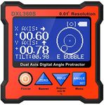 Digital Protractor DXL360S GYRO + Gravity 2 in 1 Digital LCD Protractor Inclinometer Dual Axis Level Box 0.01°Resolution