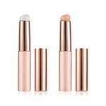 2pcs Silicone Lip and Concealer Makeup Brushes, Lip Mask Applicator Silicone Lip Brush with Cap Multifunctional Make Up Beauty Brush for Lipsticks, Lip Gloss, Lip Balm, Concealer and Nail